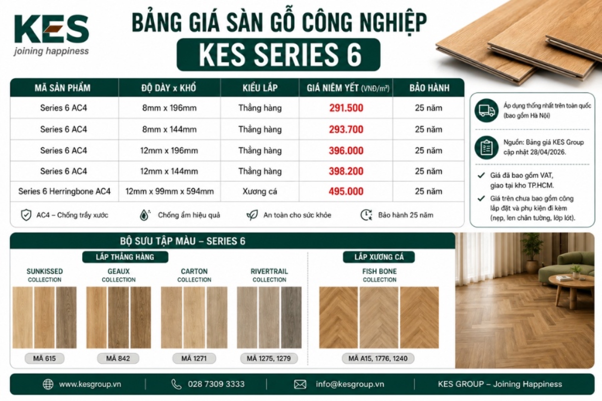 Bảng giá sàn gỗ công nghiệp Bảng giá sàn gỗ công nghiệp