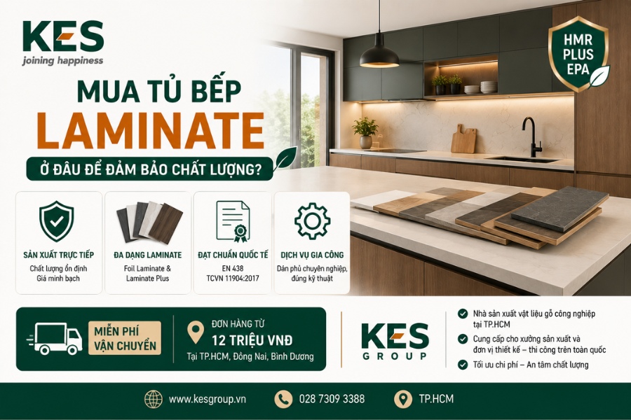 Nên mua vật liệu Laminate tại KES GROUP