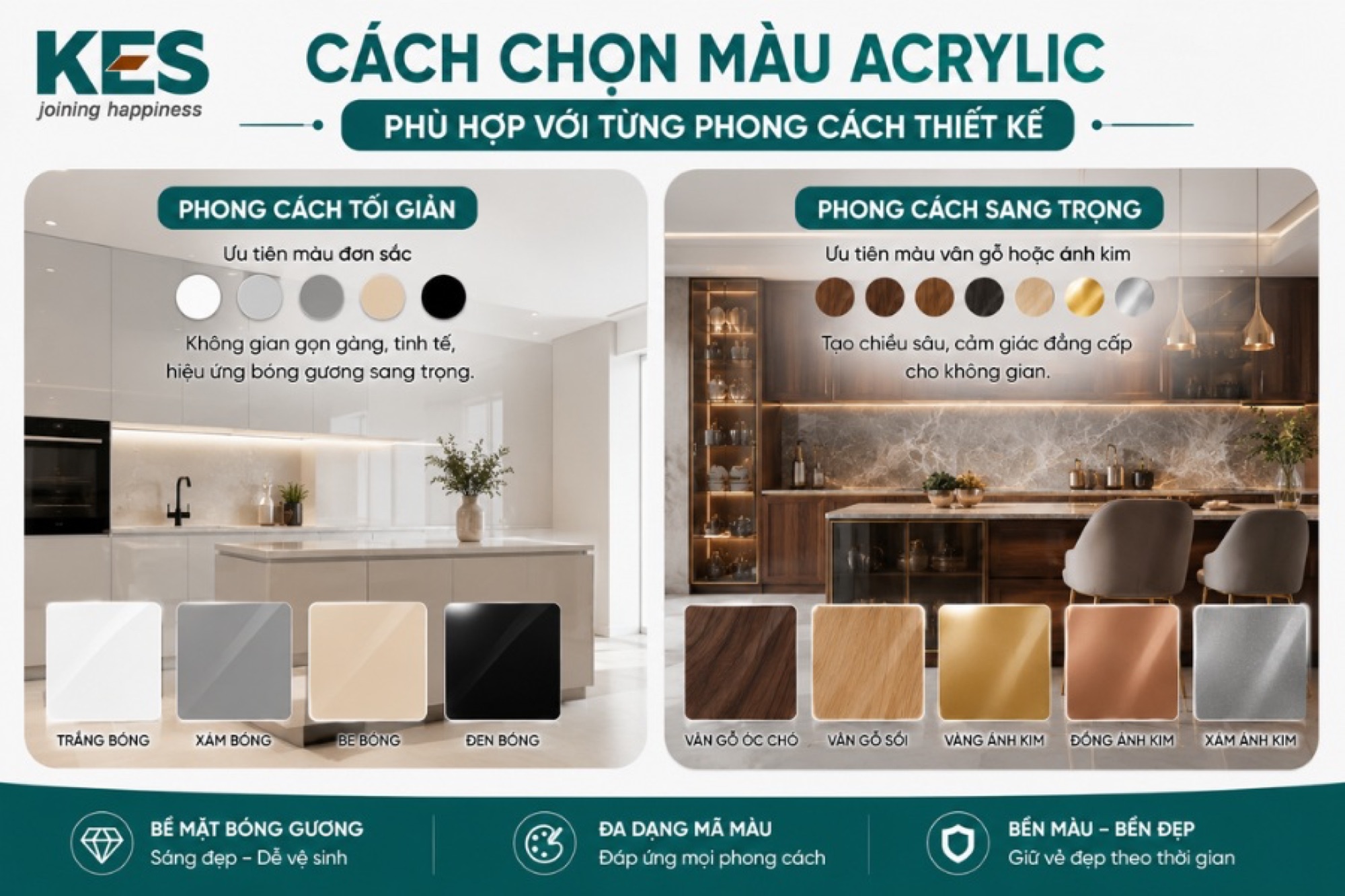 Cách chọn màu Acrylic phù hợp