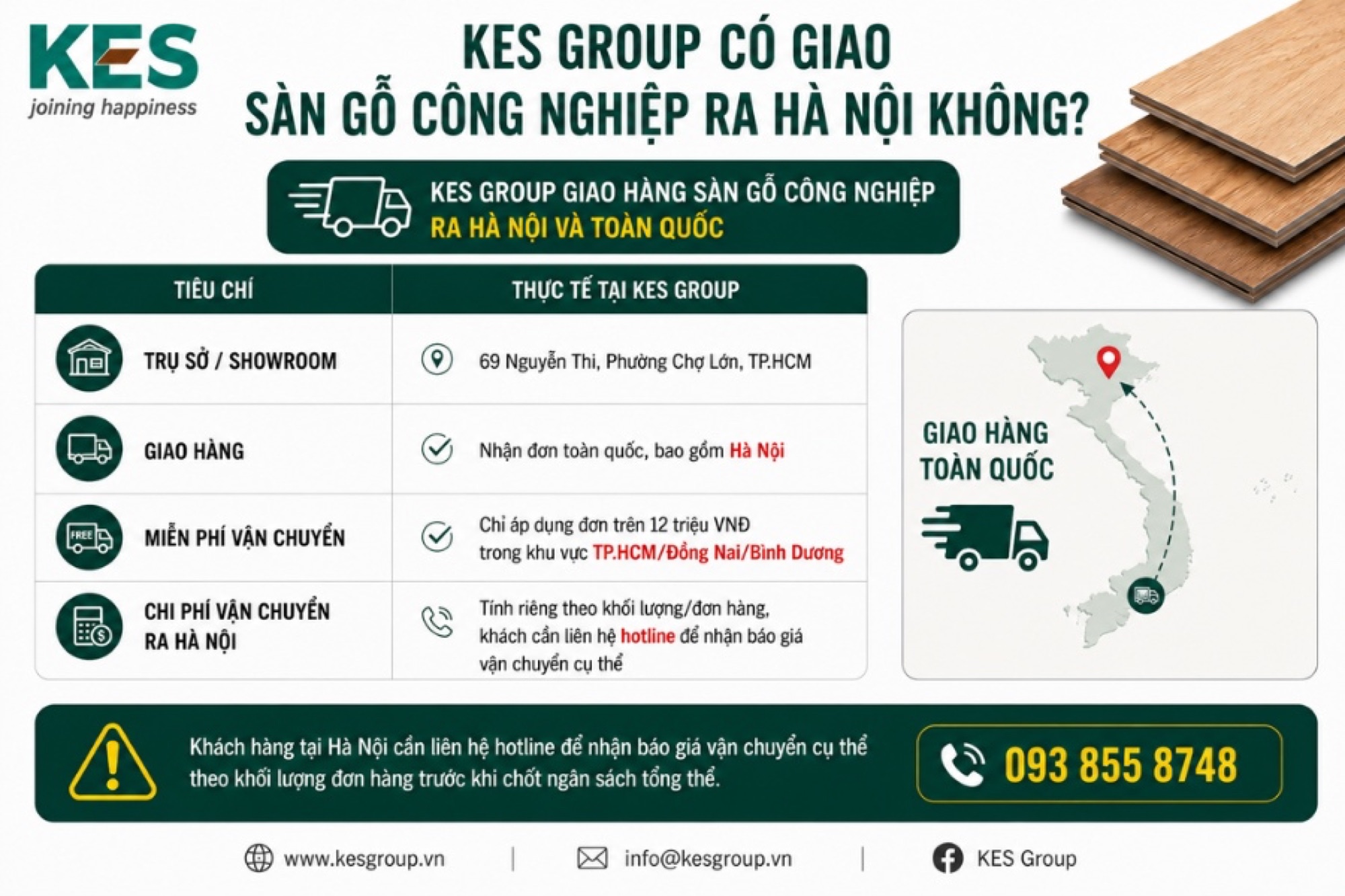 KES GROUP giao hàng sàn gỗ công nghiệp ra Hà Nội KES GROUP giao hàng sàn gỗ công nghiệp ra Hà Nội