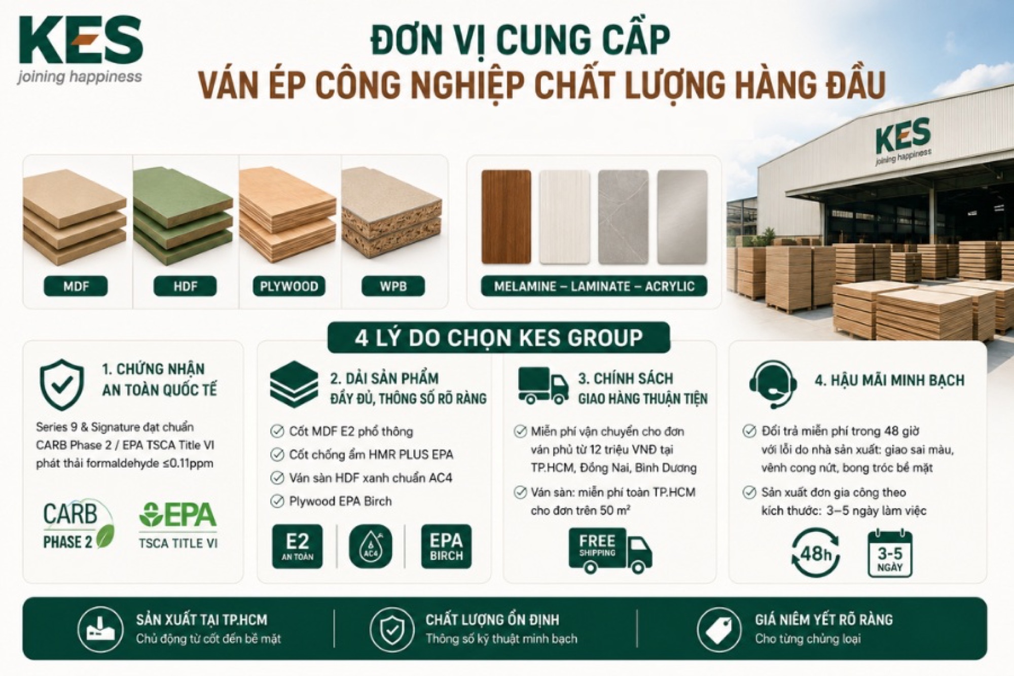 Đơn vị cung cấp ván ép công nghiệp chất lượng hiện nay