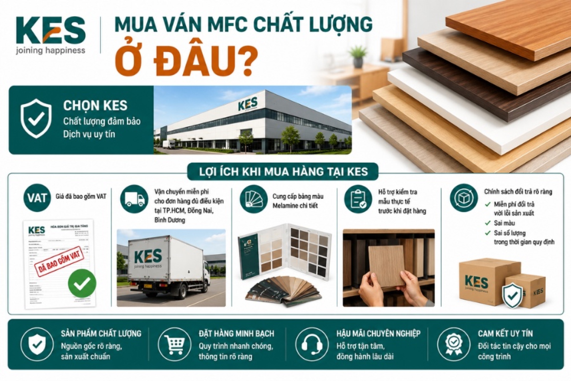 Mua ván MFC chất lượng tại KES Group Mua ván MFC chất lượng tại KES Group