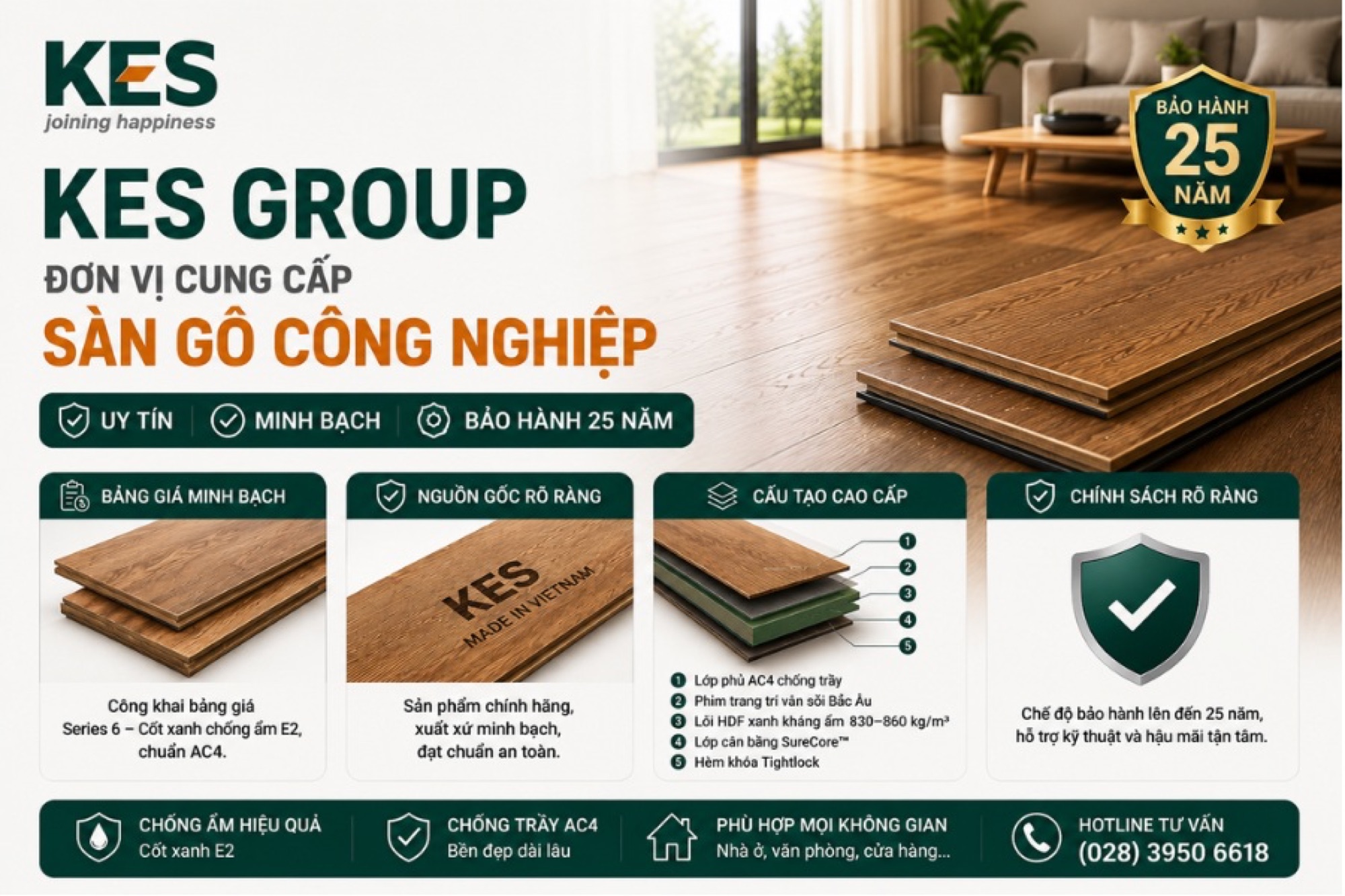 Đơn vị cung cấp sàn gỗ công nghiệp uy tín