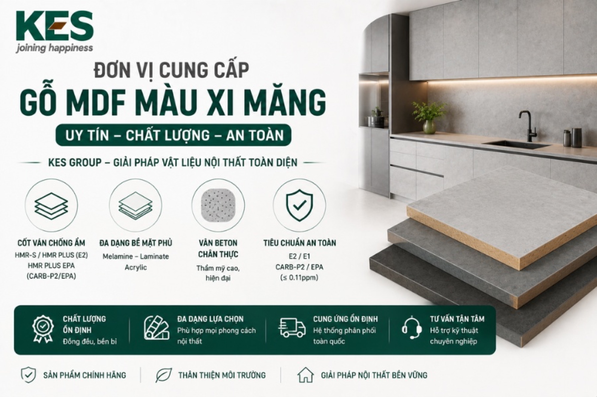 Đơn vị cung cấp gỗ MDF màu xi măng uy tín, chất lượng Đơn vị cung cấp gỗ MDF màu xi măng uy tín, chất lượng