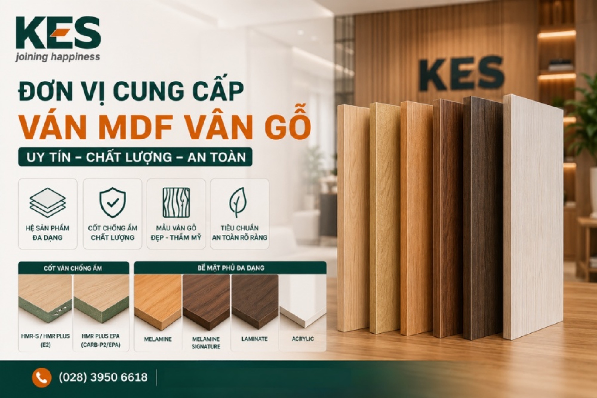 Đơn vị cung cấp ván MDF vân gỗ uy tín, chất lượng