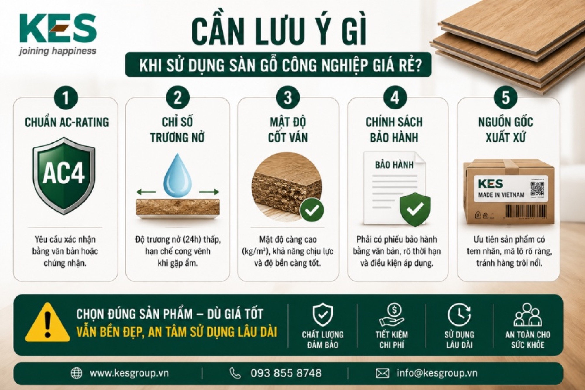 Cần lưu ý gì khi sử dụng sàn gỗ công nghiệp giá rẻ Cần lưu ý gì khi sử dụng sàn gỗ công nghiệp giá rẻ