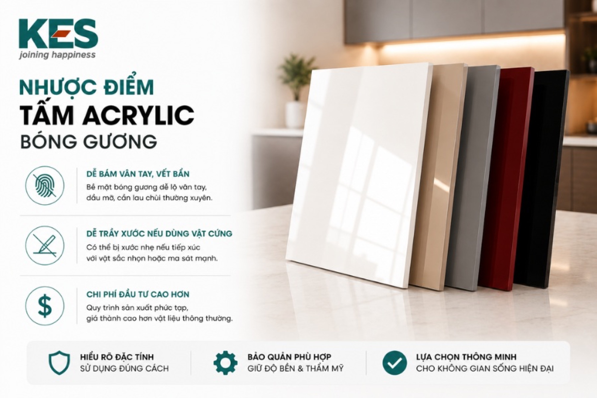 Tấm Acrylic bóng gương có nhược điểm Tấm Acrylic bóng gương có nhược điểm